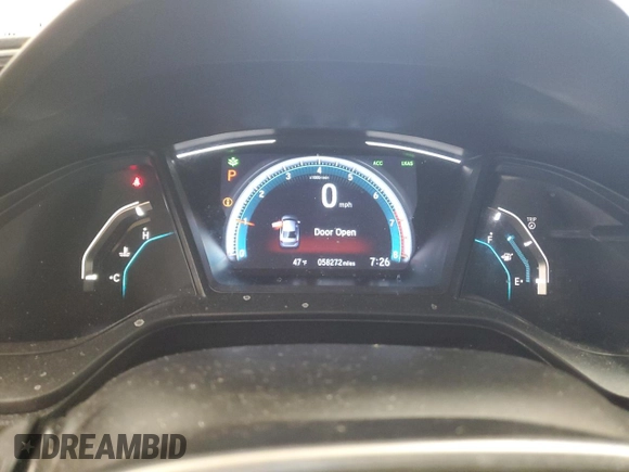 2019 Honda Civic Sedan LX with VIN 2HGFC2F66KH587488, listed as a Copart auction lot 45280025 with 58,272 mi miles and Salvage Title. Bid and sale history available at carsss.com. Image 9.