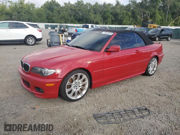 2006 BMW 3 Series 330Ci with VIN WBABW53496PL54731, listed as a Copart auction lot 70453944 with 195,261 mi miles and Salvage Title. Bid and sale history available at carsss.com. Image 1.