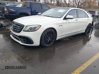 2019 Mercedes-Benz S-Class AMG S 63 with VIN WDDUG8JBXKA434294, listed as a IAAI auction lot 41239594 with 65,778 mi miles. Bid and sale history available at carsss.com. Image 2.
