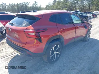 2024 Chevrolet Trax 1RS with VIN KL77LGE28RC201520, listed as a IAAI auction lot 41854028 with 20,737 mi miles. Bid and sale history available at carsss.com. Image 4.