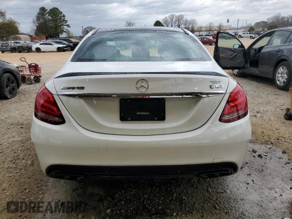 2018 Mercedes-Benz C 43 AMG with VIN 55SWF6EB1JU268322, listed as a Copart auction lot 49921335 with 24,476 mi miles and Salvage Title. Bid and sale history available at carsss.com. Image 6.
