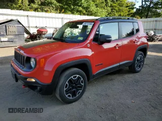 2015 Jeep Renegade Trailhawk with VIN ZACCJBCT2FPB39142, listed as a Copart auction lot 69213184 with 119,044 mi miles and Salvage Title. Bid and sale history available at DreamBid. Image 1.