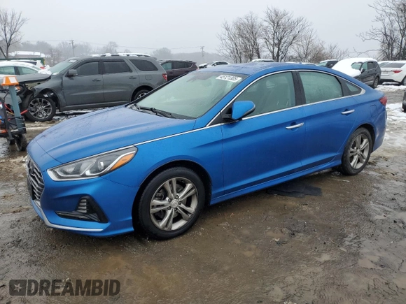 2018 Hyundai Sonata SEL with VIN 5NPE34AF1JH663556, listed as a Copart auction lot 45121305 with 57,941 mi miles and Salvage Title. Bid and sale history available at DreamBid. Image 1.