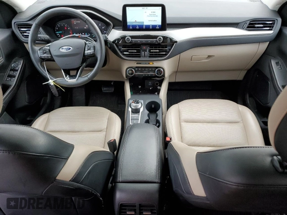 2021 Ford Escape SEL with VIN 1FMCU9H9XMUA23479, listed as a Copart auction lot 77737584 with 54,705 mi miles and Salvage Title. Bid and sale history available at DreamBid. Image 8.