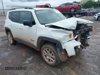 2022 Jeep Renegade Latitude z VIN ZACNJDB18NPN89443, wystawiony jako IAAI lot #42161861 z przebiegiem 98 914 mil mil oraz . Historia ofert i sprzedaży dostępna na DreamBid. Obrazek 1.