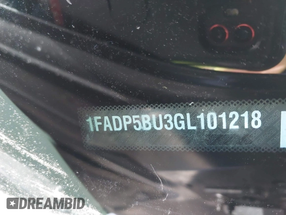 2016 Ford C-Max SEL with VIN 1FADP5BU3GL101218, listed as a IAAI auction lot 41292889 with 121,137 mi miles and . Bid and sale history available at DreamBid. Image 9.