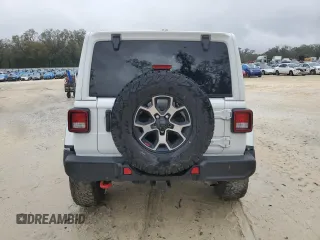 2022 Jeep Wrangler Unlimited Rubicon with VIN 1C4HJXFNXNW133624, listed as a Copart auction lot 48222615 with 51,849 mi miles and Salvage title. Bid and sale history available at DreamBid. Image 6.