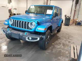 2024 Jeep Wrangler Sahara with VIN 1C4RJXP64RW170976, listed as a IAAI auction lot 41867996 with 4,406 mi miles and . Bid and sale history available at DreamBid. Image 17.