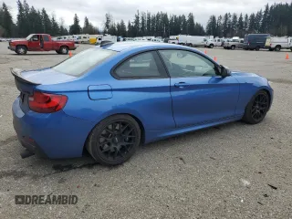 2016 BMW 2 Series M235i xDrive with VIN WBA1J9C59GV696705, listed as a Copart auction lot 47900155 with 80,216 mi miles and Salvage Title. Bid and sale history available at carsss.com. Image 3.