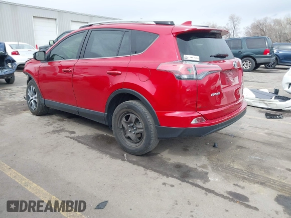 2017 Toyota RAV4 LE with VIN JTMZFREV1HJ125822, listed as a IAAI auction lot 41763849 with 91,429 mi miles and . Bid and sale history available at carsss.com. Image 3.
