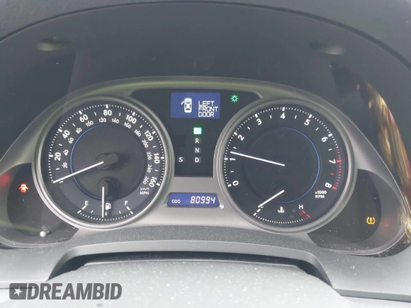 2006 Lexus IS 250 with VIN JTHCK262562006254, listed as a IAAI auction lot 41697815 with 80,994 mi miles and . Bid and sale history available at DreamBid. Image 7.
