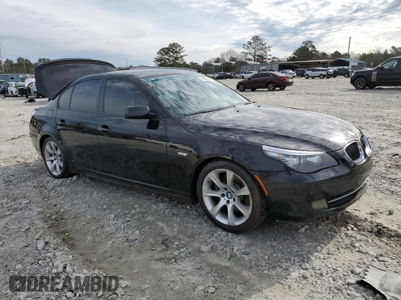2008 BMW 5 Series 535i with VIN WBANW13598CZ78425, listed as a Copart auction lot 42094325 with 128,455 mi miles and Salvage Title. Bid and sale history available at carsss.com. Image 4.
