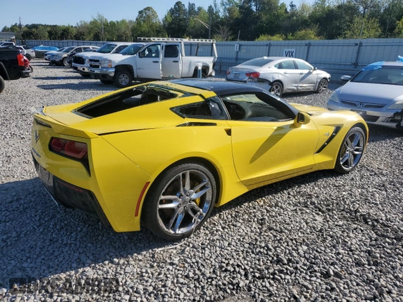 2017 Chevrolet Corvette Z51 3LT with VIN 1G1YM2D76H5109743, listed as a Copart auction lot 52446645 with Not provided miles and Salvage title. Bid and sale history available at DreamBid. Image 3.