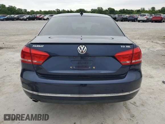 2015 Volkswagen Passat SEL Premium with VIN 1VWCV7A34FC051649, listed as a Copart auction lot 57794895 with 159,824 mi miles and Salvage title. Bid and sale history available at DreamBid. Image 6.