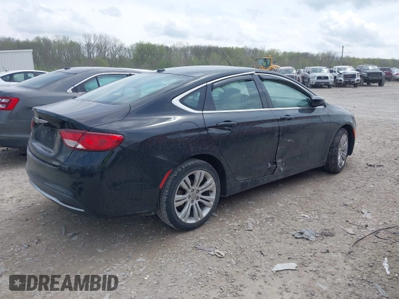 2015 Chrysler 200 Limited with VIN 1C3CCCAB6FN524453, listed as a IAAI auction lot 42075261 with 143,231 mi miles and . Bid and sale history available at DreamBid. Image 4.