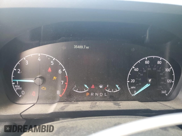 2023 Ford Maverick XL with VIN 3FTTW8F98PRA14125, listed as a Copart auction lot 55358905 with 35,489 mi miles and Salvage title. Bid and sale history available at DreamBid. Image 9.
