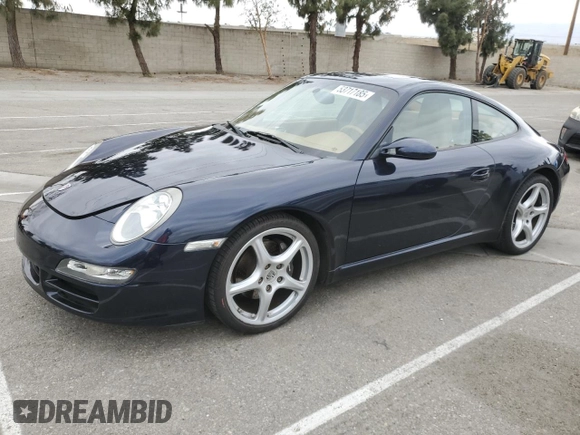 2006 Porsche 911 Carrera with VIN WP0AA29946S716671, listed as a Copart auction lot 53717185 with 29,514 mi miles and Salvage Title. Bid and sale history available at carsss.com. Image 1.