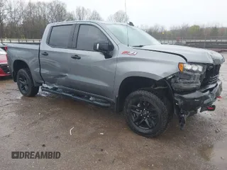 2019 Chevrolet Silverado 1500 LT Trail Boss with VIN 3GCPYFED8KG144612, listed as a IAAI auction lot 41893889 with 73,313 mi miles and . Bid and sale history available at DreamBid. Image 1.