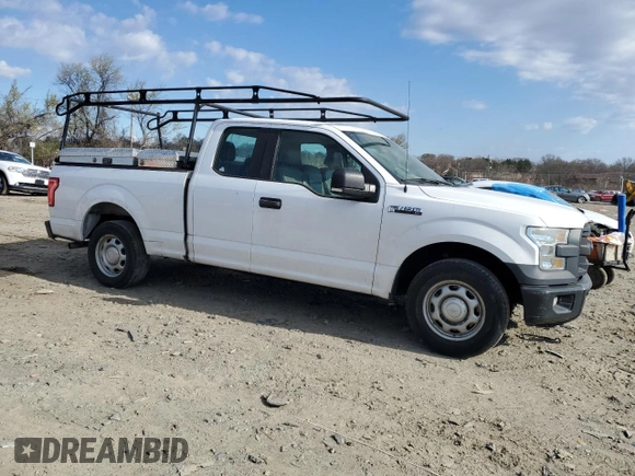 2015 Ford F-150 XL with VIN 1FTEX1CF8FKD38024, listed as a Copart auction lot 50732175 with 217,893 mi miles and Salvage Title. Bid and sale history available at carsss.com. Image 4.
