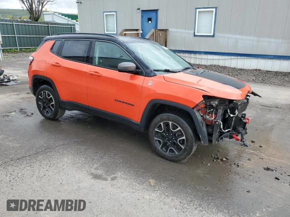 2018 Jeep Compass Trailhawk с VIN 3C4NJDDB5JT483091, выставлен на аукционе Copart как лот 55607835 с пробегом 76 066 миль миль и Списание • Salvage title. История ставок и продаж доступна на DreamBid. Изображение 4.