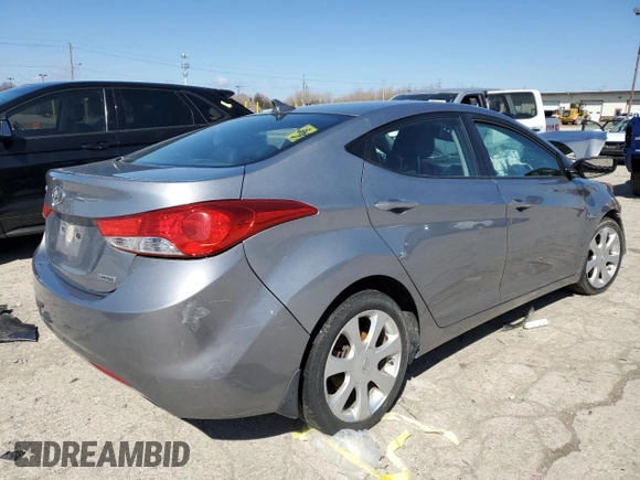 2013 Hyundai Elantra Limited with VIN KMHDH4AE1DU977962, listed as a Copart auction lot 50309165 with 104,206 mi miles and Salvage Title. Bid and sale history available at carsss.com. Image 3.