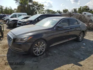 2017 Genesis G80 5.0L Ultimate with VIN KMHGN4JFXHU199715, listed as a Copart auction lot 72476994 with 133,454 mi miles and Clean Title. Bid and sale history available at carsss.com. Image 1.