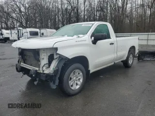 2021 Chevrolet Silverado 1500 Work Truck with VIN 3GCNWAEF5MG343296, listed as a Copart auction lot 45203685 with 56,207 mi miles and Non Repairable. Bid and sale history available at carsss.com. Image 1.