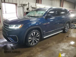 2022 Volkswagen Atlas SEL Premium R-Line with VIN 1V2FR2CA5NC501776, listed as a Copart auction lot 52416545 with 44,954 mi miles and Salvage title. Bid and sale history available at DreamBid. Image 1.