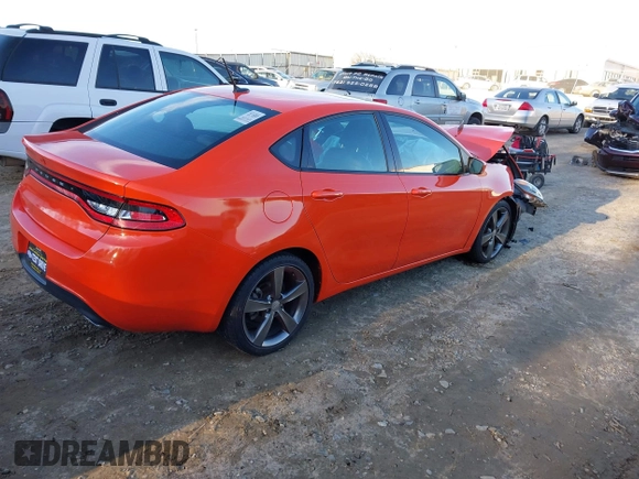 2015 Dodge Dart GT with VIN 1C3CDFEB4FD228331, listed as a IAAI auction lot 41303909 with 41,916 mi miles. Bid and sale history available at carsss.com. Image 4.