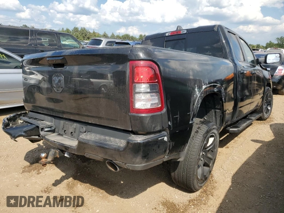 2021 Ram 1500 Big Horn with VIN 1C6SRFBT9MN669232, listed as a Copart auction lot 67047204 with 63,053 mi miles and Non Repairable. Bid and sale history available at carsss.com. Image 3.