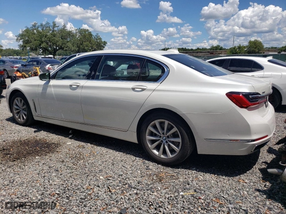2020 BMW 7 Series 740i xDrive with VIN WBA7T4C0XLCD13522, listed as a Copart auction lot 60143464 with 19,454 mi miles and Salvage Title. Bid and sale history available at carsss.com. Image 2.
