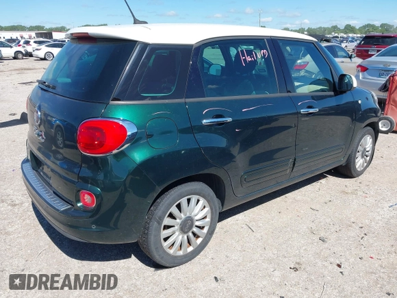 2014 FIAT 500L Easy with VIN ZFBCFABH1EZ001958, listed as a IAAI auction lot 42220010 with 62,450 mi miles and . Bid and sale history available at DreamBid. Image 4.