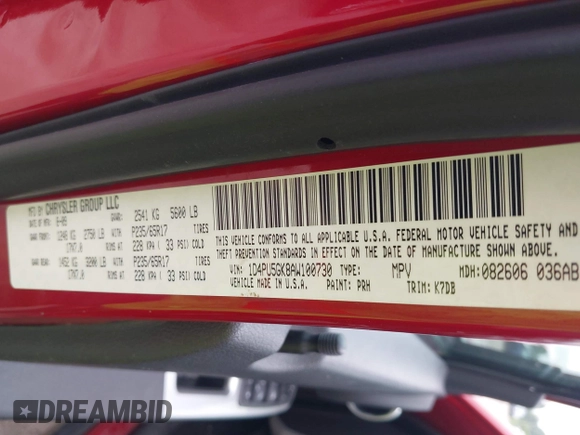 2010 Dodge Nitro SXT with VIN 1D4PU5GK8AW100730, listed as a IAAI auction lot 42492250 with 116,581 mi miles and . Bid and sale history available at DreamBid. Image 9.