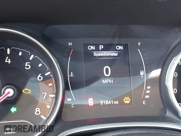 2021 Jeep Compass Altitude with VIN 3C4NJCBB5MT509187, listed as a IAAI auction lot 42021788 with 51,841 mi miles. Bid and sale history available at carsss.com. Image 16.