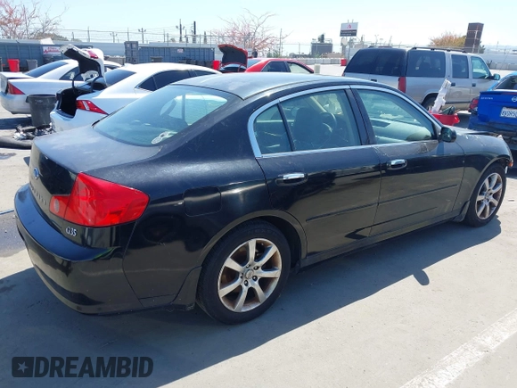 2005 Infiniti G35 with VIN JNKCV51E75M225441, listed as a IAAI auction lot 42223278 with 210,293 mi miles and . Bid and sale history available at DreamBid. Image 4.