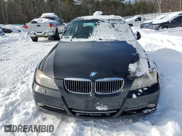 2007 BMW 3 Series 335xi with VIN WBAVD53537AV14019, listed as a Copart auction lot 44991495 with 0 mi miles and Clean Title. Bid and sale history available at carsss.com. Image 5.