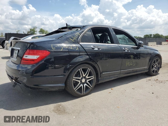 2014 Mercedes-Benz C 250 Sport with VIN WDDGF4HB5EG240448, listed as a Copart auction lot 61107925 with 105,651 mi miles and Clean title. Bid and sale history available at DreamBid. Image 3.