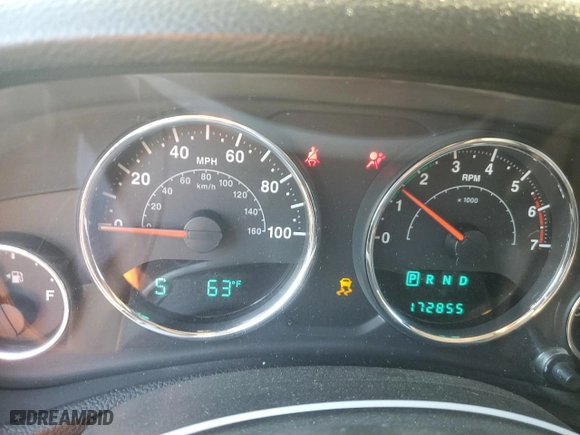 2011 Jeep Wrangler Unlimited Sahara with VIN 1J4BA5H10BL558961, listed as a Copart auction lot 74806494 with 172,855 mi miles and Salvage Title. Bid and sale history available at carsss.com. Image 9.