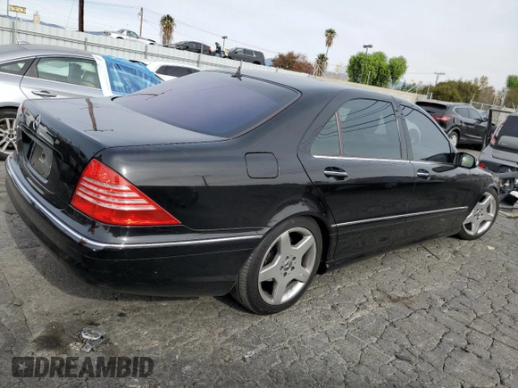2003 Mercedes-Benz S-Class 5.0L with VIN WDBNG75J03A335168, listed as a Copart auction lot 84562614 with 91,096 mi miles and Salvage Title. Bid and sale history available at carsss.com. Image 3.