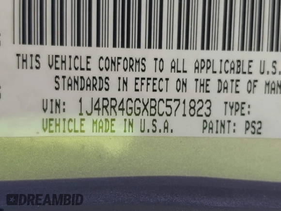 2011 Jeep Grand Cherokee Laredo z VIN 1J4RR4GGXBC571823, wystawiony jako IAAI lot #42093768 z przebiegiem 153 978 mil mil oraz . Historia ofert i sprzedaży dostępna na DreamBid. Obrazek 9.