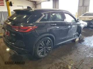 2021 Infiniti QX50 Luxe with VIN 3PCAJ5BB9MF119427, listed as a Copart auction lot 55217265 with 40,677 mi miles and Salvage Title. Bid and sale history available at DreamBid. Image 3.