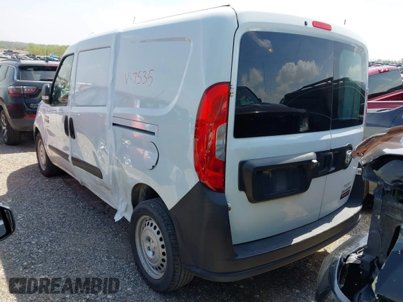 2018 Ram ProMaster City Cargo Tradesman with VIN ZFBERFAB7J6L47535, listed as a IAAI auction lot 42116604 with 191,825 mi miles and . Bid and sale history available at carsss.com. Image 3.