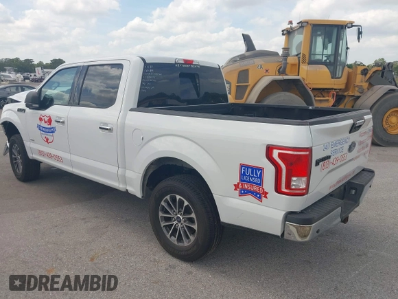 2017 Ford F-150 XL with VIN 1FTEW1EP6HFB40594, listed as a IAAI auction lot 41309921 with 184,454 mi miles. Bid and sale history available at carsss.com. Image 3.