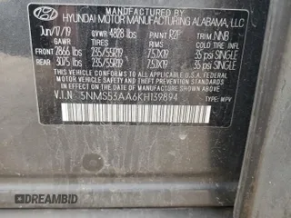 2019 Hyundai Santa Fe Ultimate with VIN 5NMS53AA6KH139894, listed as a Copart auction lot 44133575 with 145,053 mi miles and Salvage Title. Bid and sale history available at carsss.com. Image 12.