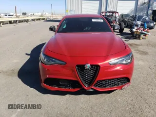 2019 Alfa Romeo Giulia Ti Sport with VIN ZARFAMBN0K7606082, listed as a Copart auction lot 74362754 with 0 mi miles and Salvage Title. Bid and sale history available at carsss.com. Image 5.