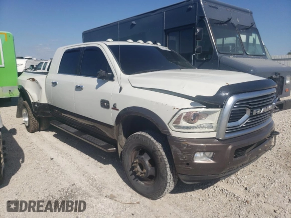 2018 Ram 3500 Longhorn with VIN 3C63RRNL9JG120328, listed as a Copart auction lot 78195464 with 181,517 mi miles and Salvage Title. Bid and sale history available at carsss.com. Image 4.