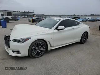 2020 Infiniti Q60 Luxe with VIN JN1EV7EK0LM340405, listed as a Copart auction lot 47387225 with 88,219 mi miles and Salvage title. Bid and sale history available at DreamBid. Image 1.
