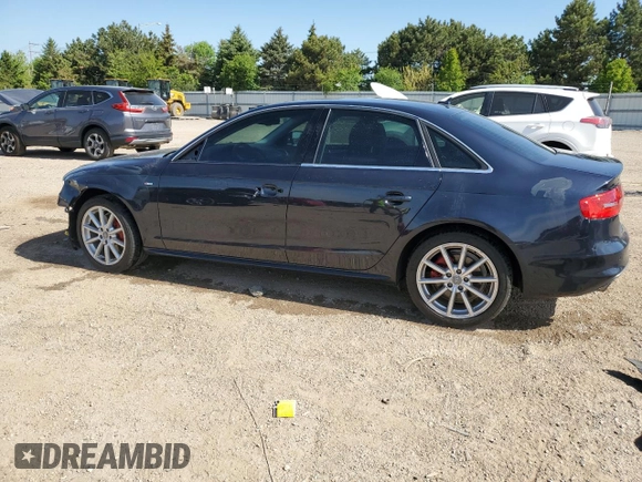2014 Audi A4 Premium Plus z VIN WAUFFAFL8EN001341, wystawiony jako Copart lot #56251315 z przebiegiem 61 819 mil mil oraz Szkoda całkowita • Salvage title. Historia ofert i sprzedaży dostępna na DreamBid. Obrazek 2.