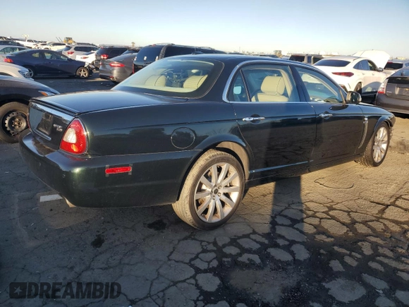 2008 Jaguar XJ Vanden Plas with VIN SAJWA82B68SH22954, listed as a Copart auction lot 43854125 with 0 mi miles and Salvage Title. Bid and sale history available at carsss.com. Image 3.