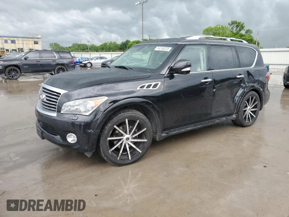 2013 Infiniti QX56 with VIN JN8AZ2NF3D9531167, listed as a Copart auction lot 54248225 with 173,254 mi miles and Salvage title. Bid and sale history available at DreamBid. Image 1.